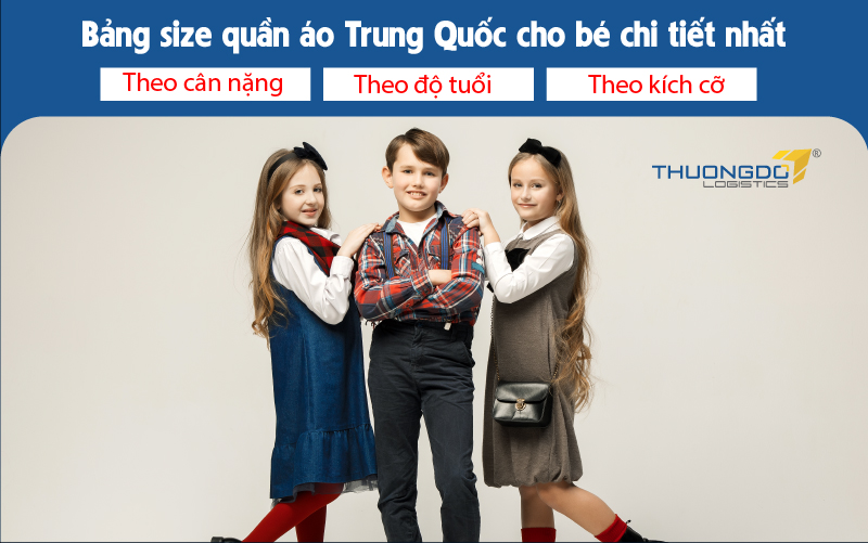  Bảng size quần áo cho bé theo cân nặng, độ tuổi và kích cỡ