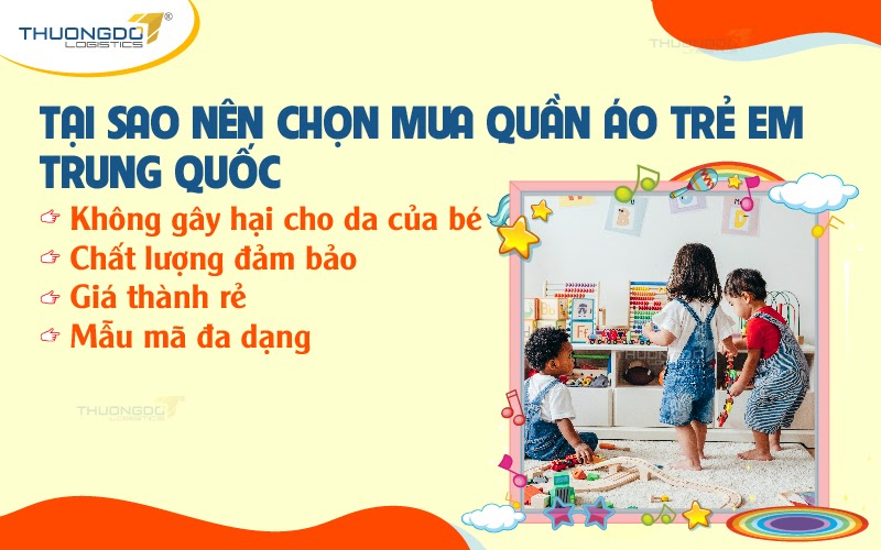 Tại sao nên chọn mua quần áo trẻ em Trung Quốc