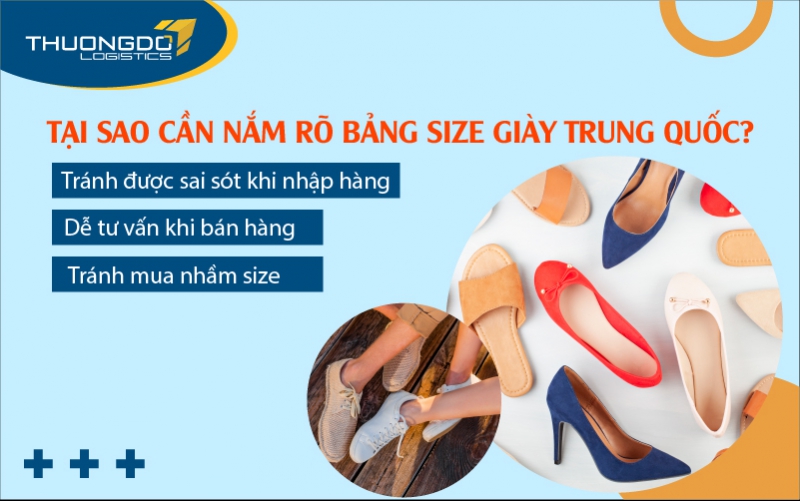 Lý do cần nắm vững bảng size giày Trung Quốc