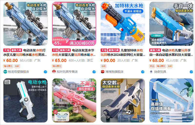 Link shop súng nước đồ chơi giá rẻ Trung Quốc uy tín 