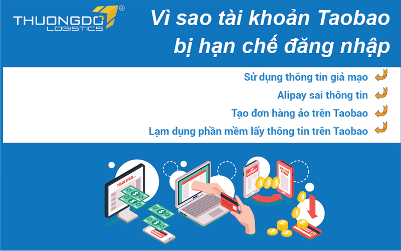  Vì sao tài khoản Taobao bị hạn chế đăng nhập