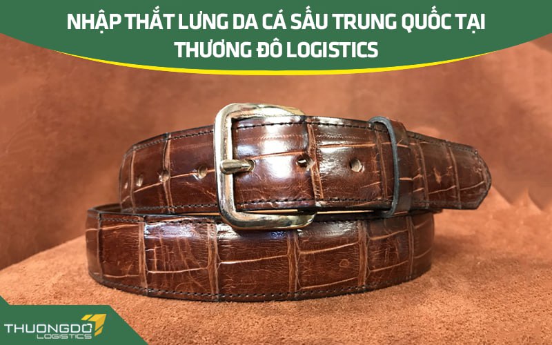 Nhập thắt lưng da cá sấu Trung Quốc tại Thương Đô Logistics