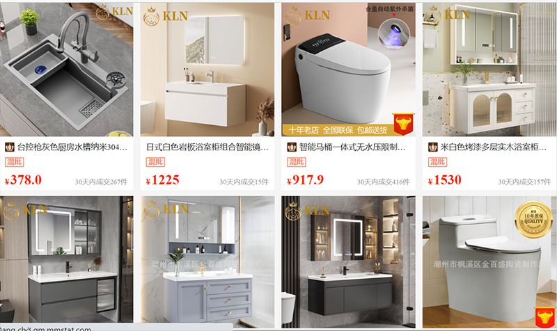  Shop order thiết bị vệ sinh trên các trang TMĐT