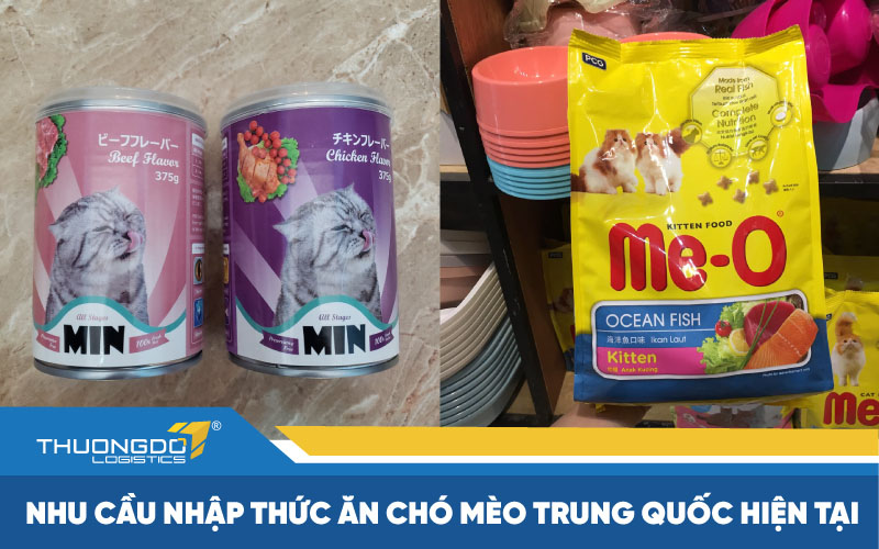  Nhu cầu nhập thức ăn chó mèo Trung Quốc hiện tại