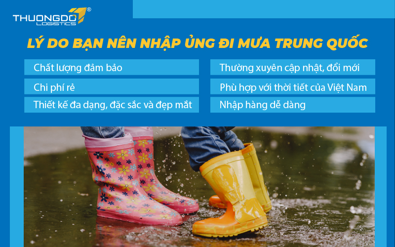  Lý do bạn nên nhập ủng đi mưa Trung Quốc