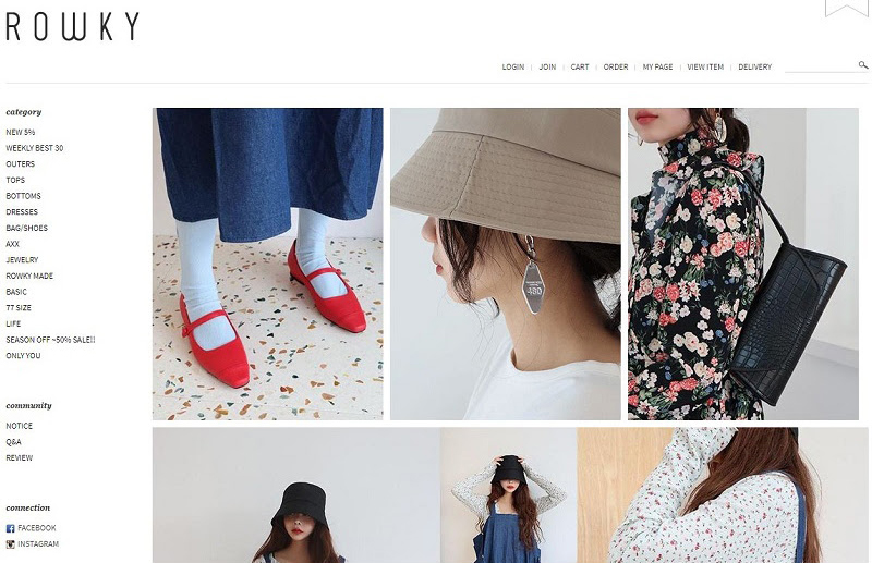  Rowky là trang web quần áo nữ với phong cách “xưa”