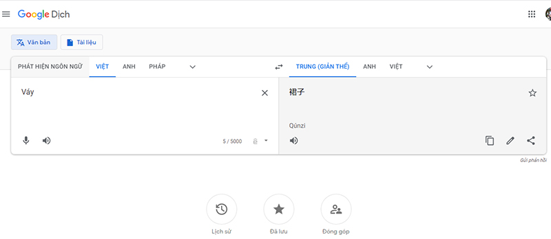  Dịch từ khoá sản phẩm bằng Google dịch