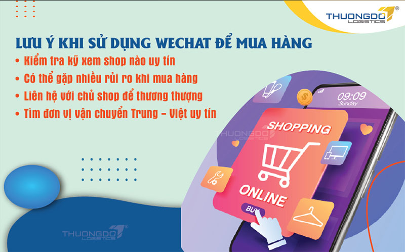 Lưu ý khi sử dụng Wechat để mua hàng