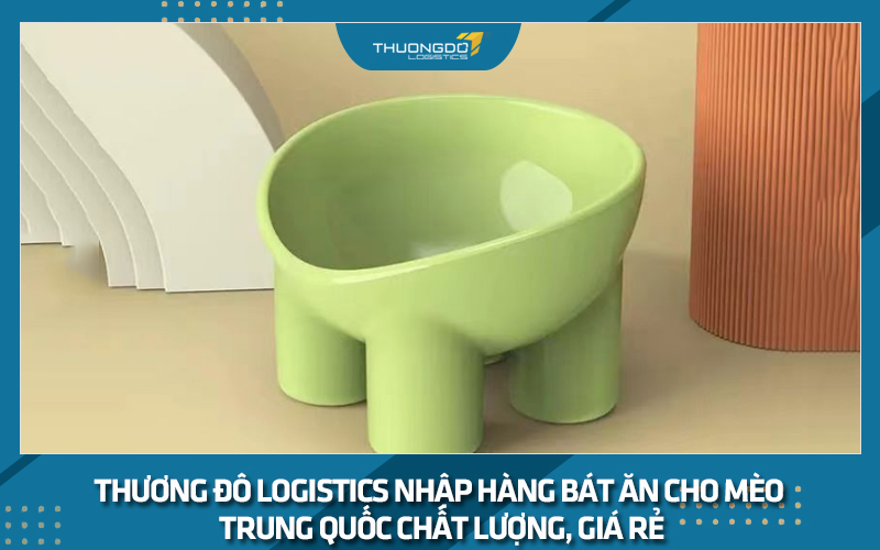 Thương Đô Logistics nhập hàng bát ăn cho mèo Trung Quốc chất lượng, giá rẻ