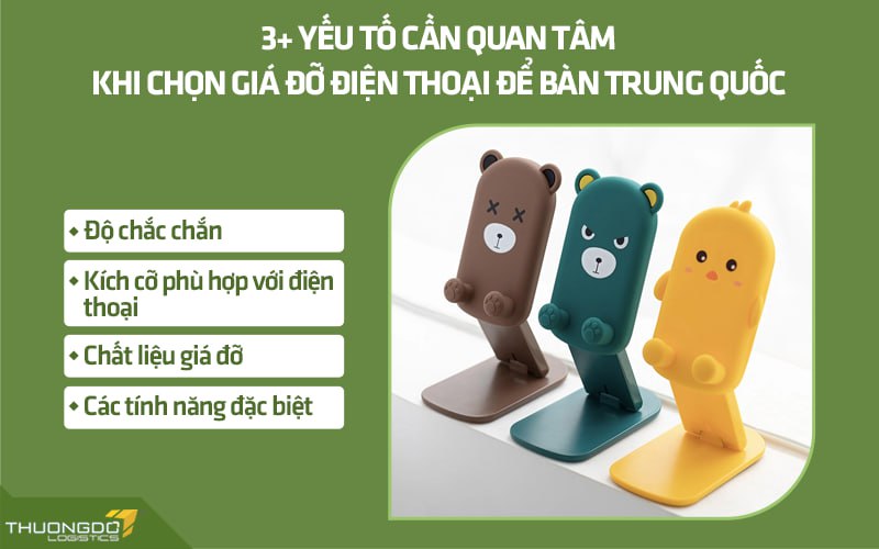 3+ yếu tố cần quan tâm khi chọn giá đỡ điện thoại để bàn Trung Quốc