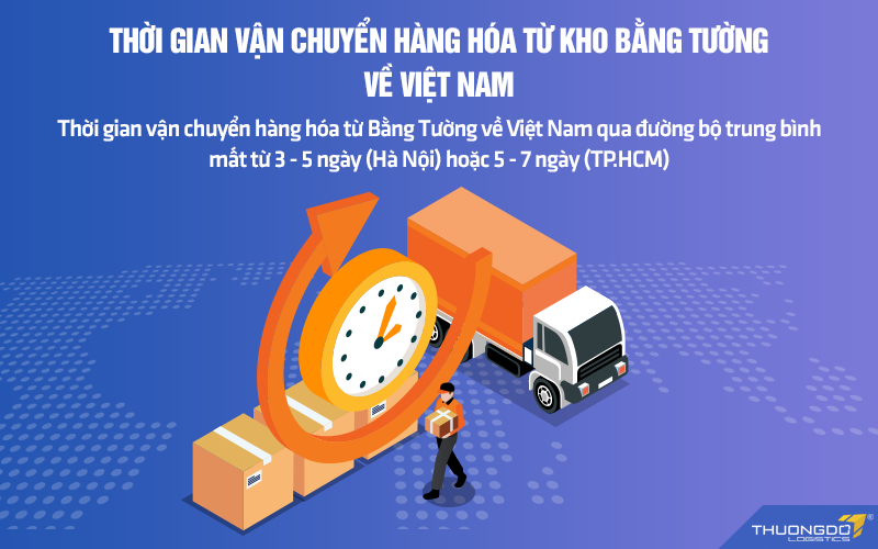 Thời gian vận chuyển từ Bằng Tường về Việt Nam nhanh hay chậm phụ thuộc vào nhiều yếu tố