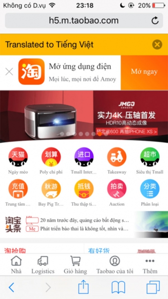 order taobao bằng tiếng việt