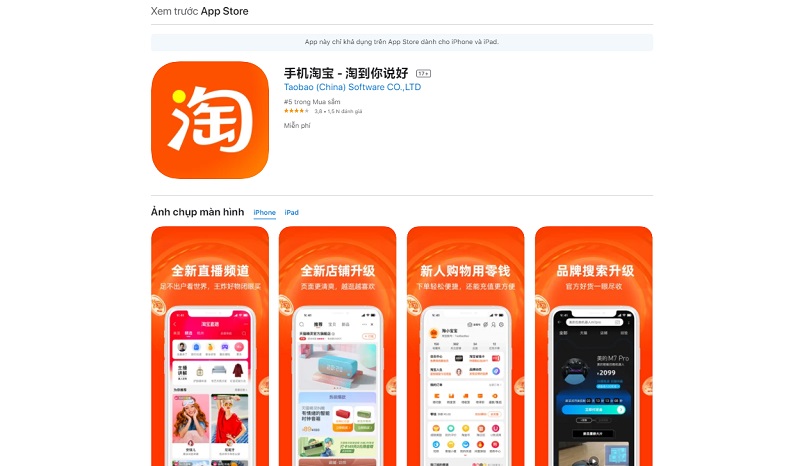 cách cài đặt taobao