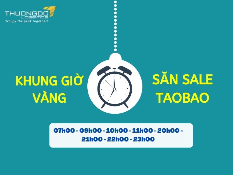 Chọn khung giờ vàng là cách để tăng cơ hội săn sale hàng trên Taobao thành công