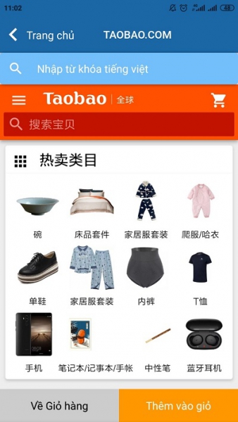 lấy hàng taobao