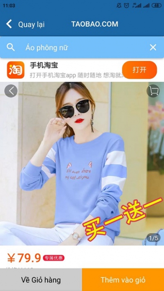 muốn order hàng taobao