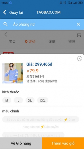 vận chuyển taobao