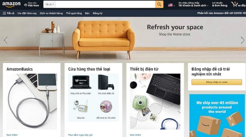 mua hàng alibaba bán trên amazon