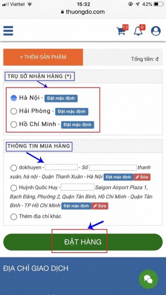 hướng dẫn order đồ trên taobao