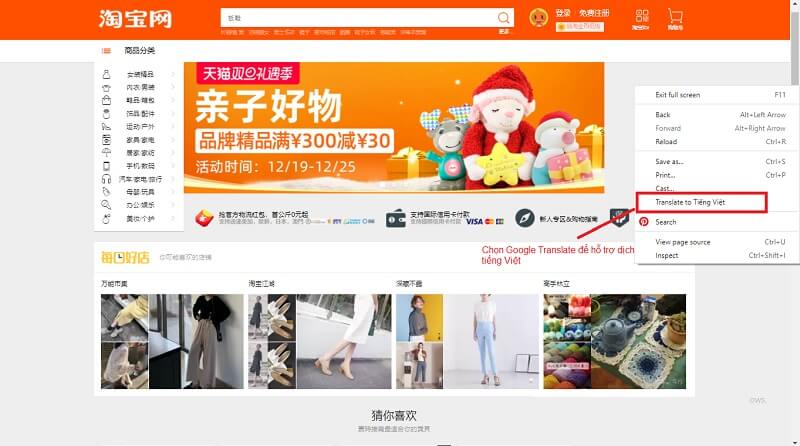 cách mua đồ taobao