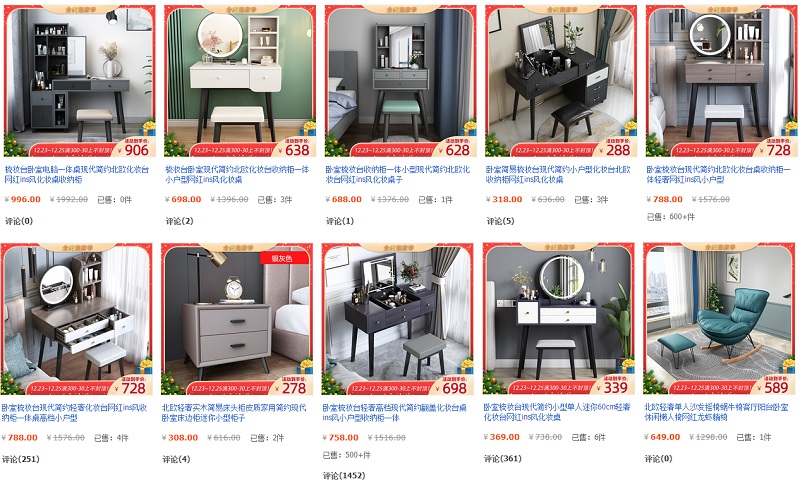 Link order đồ decor Trung Quốc trên Taobao