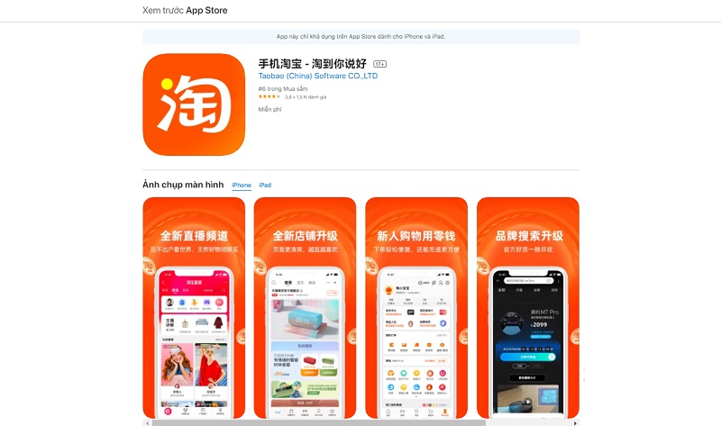 các app order taobao uy tín