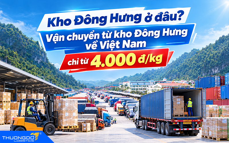 Kho Đông Hưng ở đâu? Vận chuyển từ kho Đông Hưng về Việt Nam chỉ từ 4000VNĐ/kg