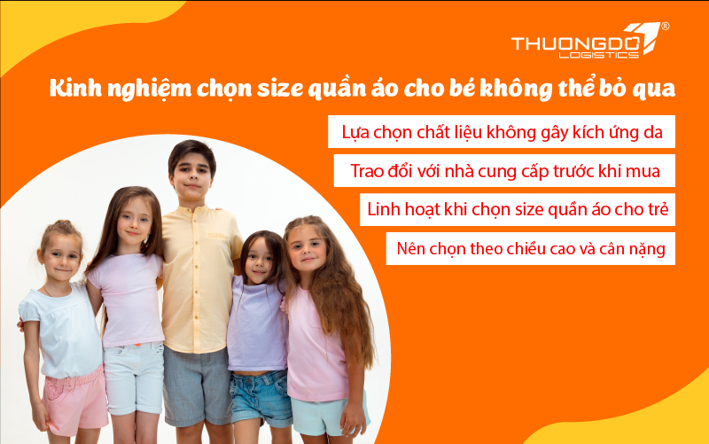 4 kinh nghiệm chọn size quần áo cho bé