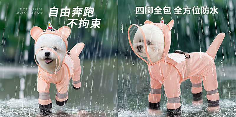Áo mưa hình thú cho chó