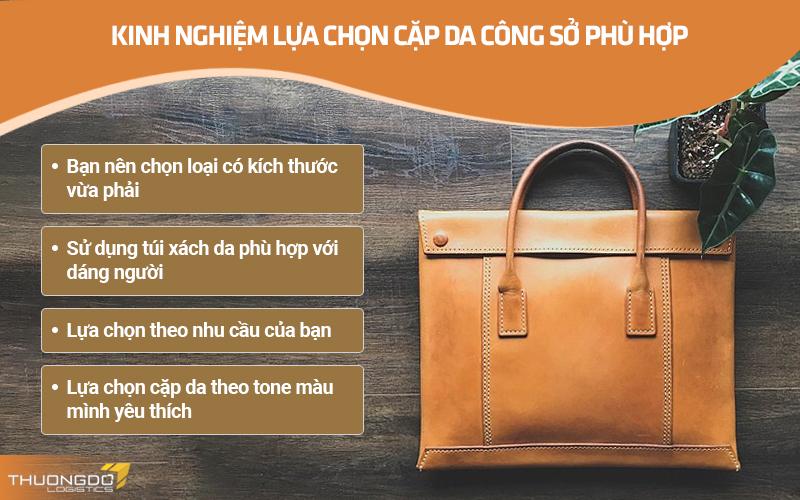 Kinh nghiệm lựa chọn cặp da công sở phù hợp