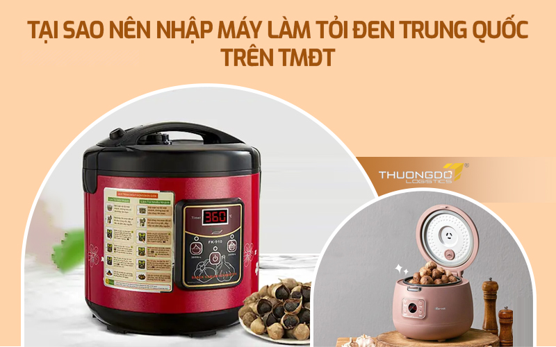 Tại sao nên nhập máy làm tỏi đen Trung Quốc trên TMĐT
