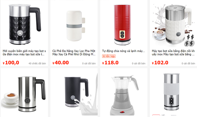 Link nhập máy tạo bọt sữa Trung Quốc cực uy tín trên 1688