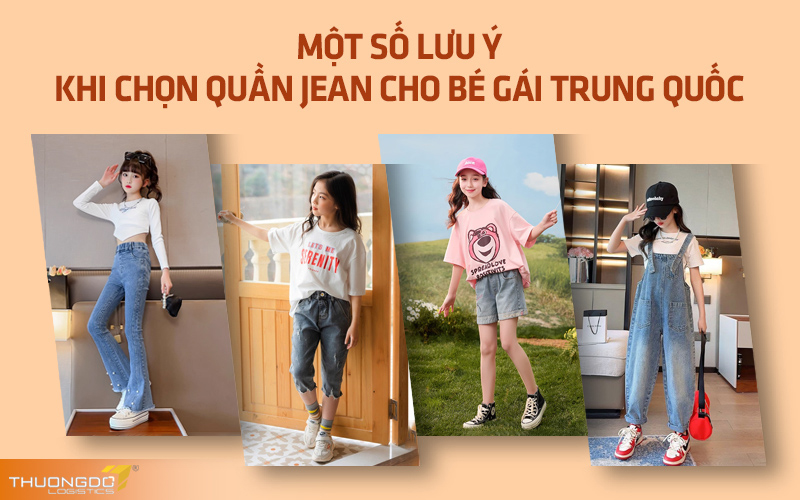 Một số lưu ý khi chọn quần jean cho bé gái Trung Quốc