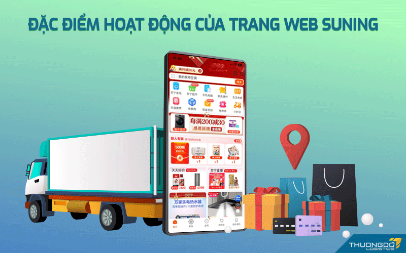 Đặc điểm hoạt động của trang web Suning