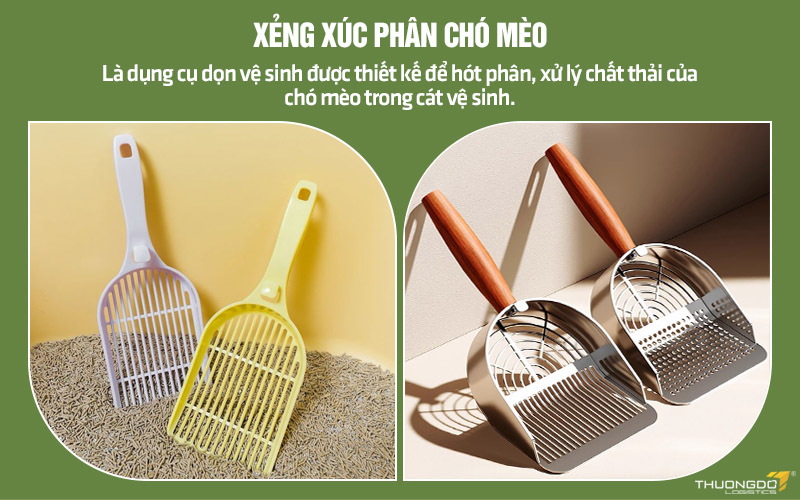 Xẻng xúc phân là dụng cụ vệ sinh được sử dụng để dọn phân cho chó mèo