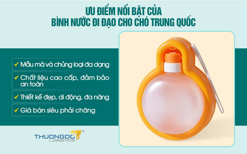 Lý do nên chọn mua bình nước di động cho chó nội địa Trung