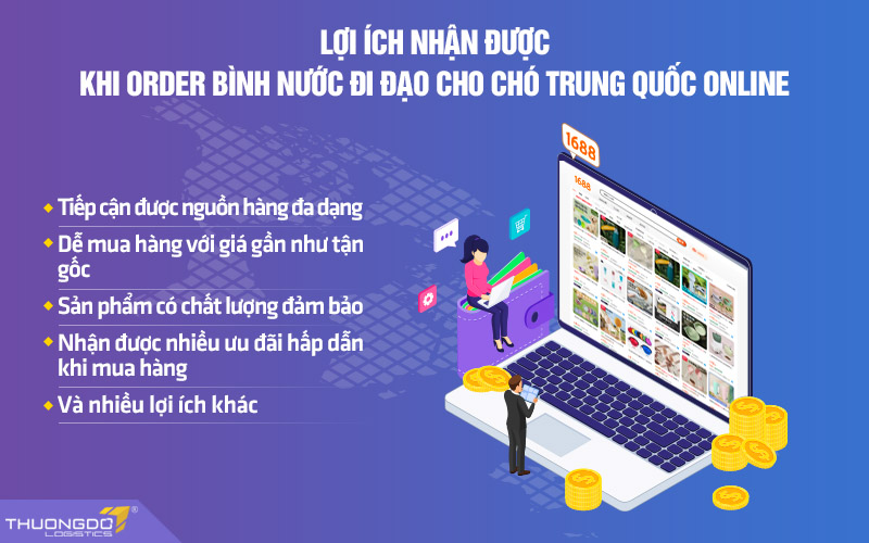 Lợi ích nhận được khi order bình nước nội địa Trung online