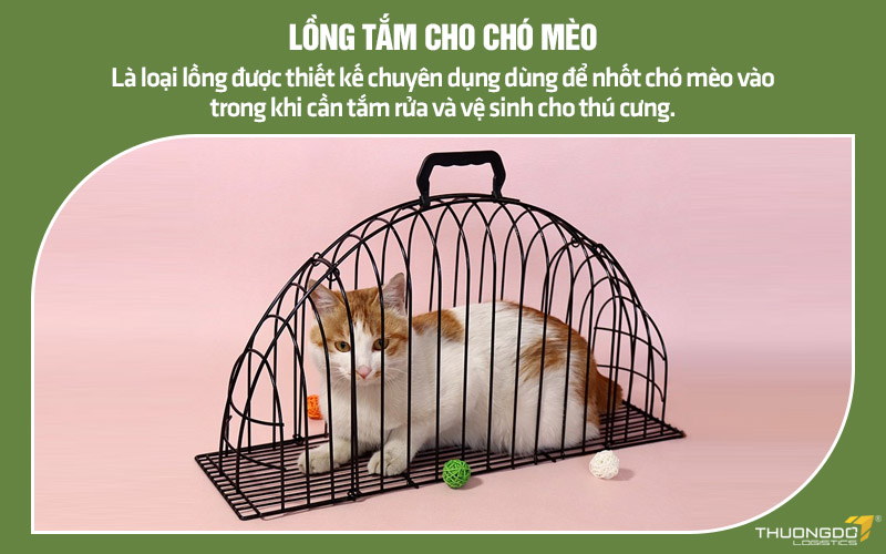 Lồng tắm cho chó mèo nội địa Trung được thiết kế chuyên dụng sử dụng khi tắm cho pet