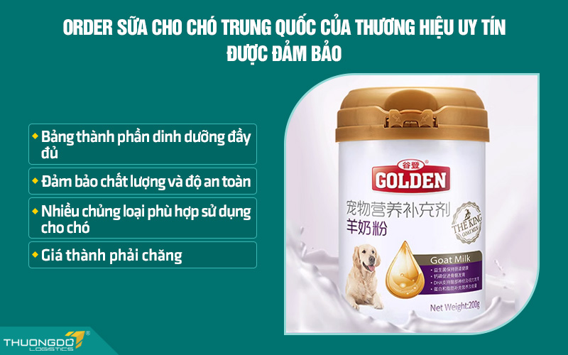 Lý do nên chọn sữa cho chó Trung Quốc của thương hiệu uy tín
