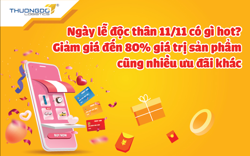 Lễ độc thân 11/11, giảm giá đến 80% giá trị sản phẩm