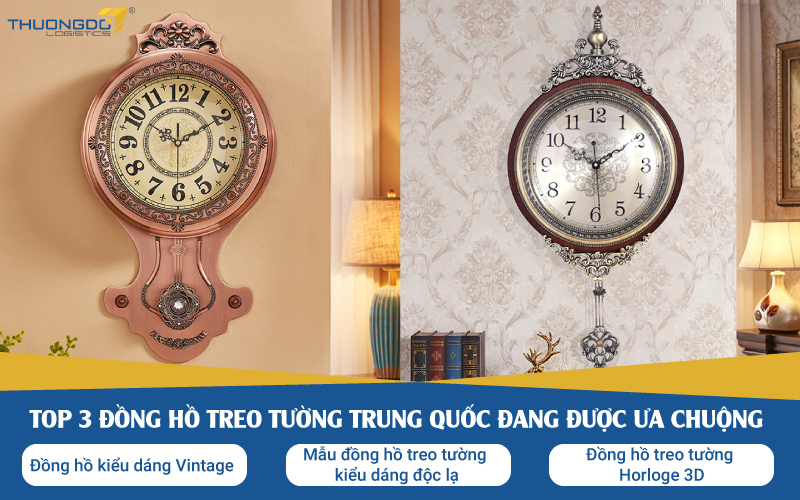 Top 3 đồng hồ treo tường Trung Quốc đang được ưa chuộng