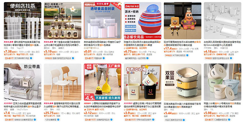 Order đồ nhựa nội địa Trung trên Taobao