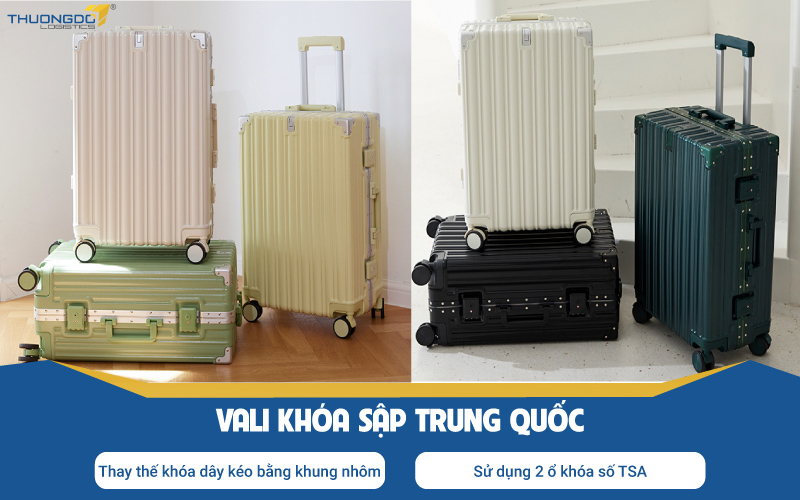 Vali khóa sập Trung Quốc