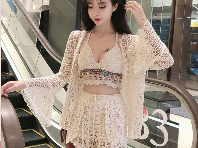 Đồ bơi len móc