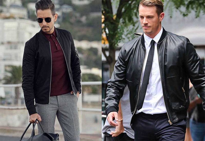 Mẫu áo khoác da Bomber Jacket