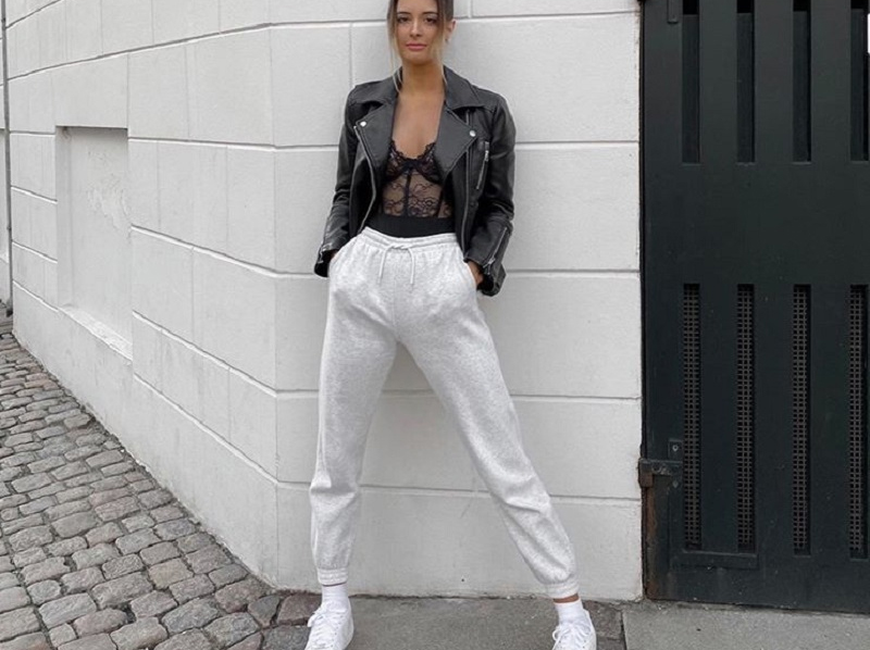 Quần jogger với áo bomber