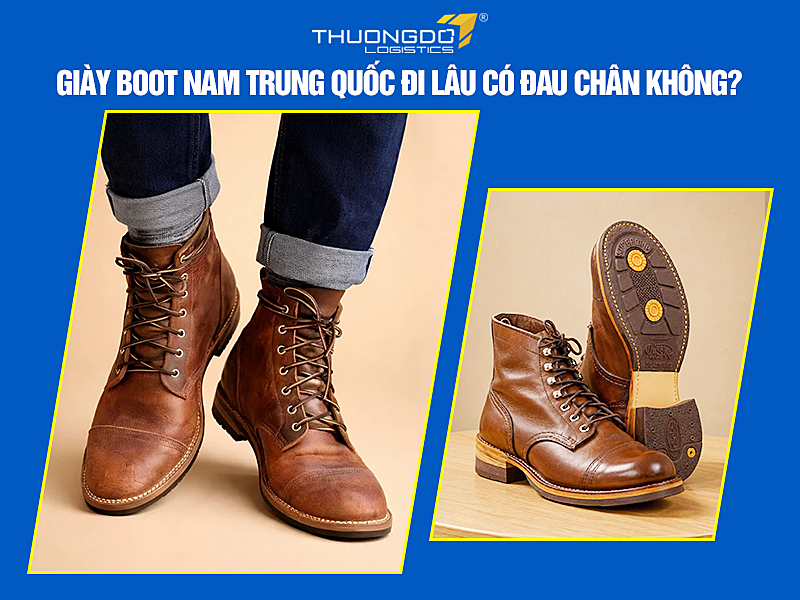 Giày Boot nam Trung Quốc