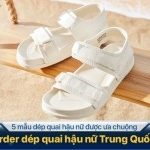 5 mẫu dép quai hậu nữ Trung Quốc được ưa chuộng