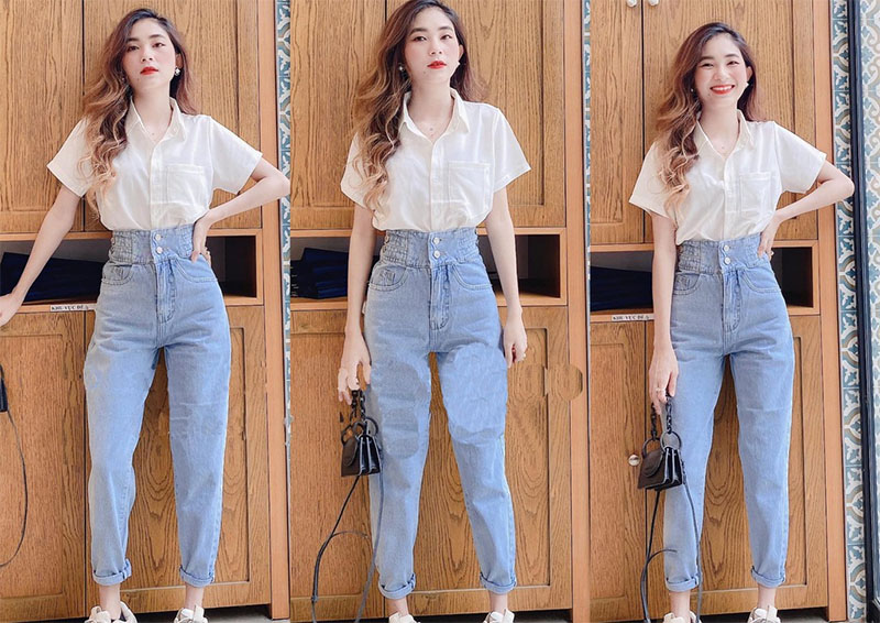 Mẫu quần baggy jean
