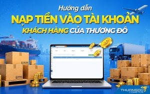 Hướng dẫn nạp tiền vào tài khoản khách hàng của Thương Đô